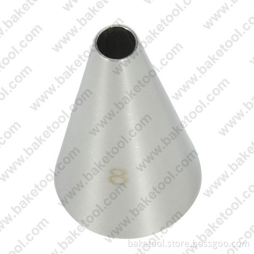 Stainless steel Cake Decorating round Nozzle #8